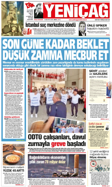 yenicag gazetesi son gune kadar beklet dusuk zamma mecbur et 0 fuBYiH69