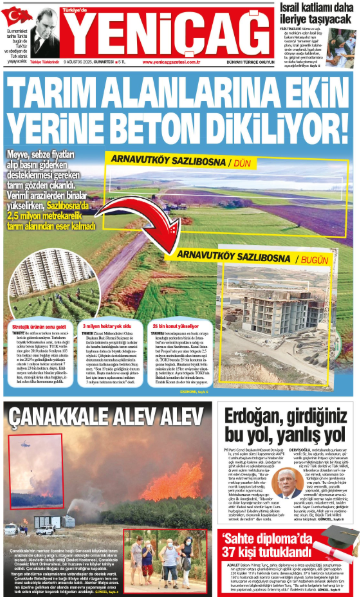 yenicag gazetesi tarim alanlarina ekin yerine beton dikiliyor 0 sV26KC8p