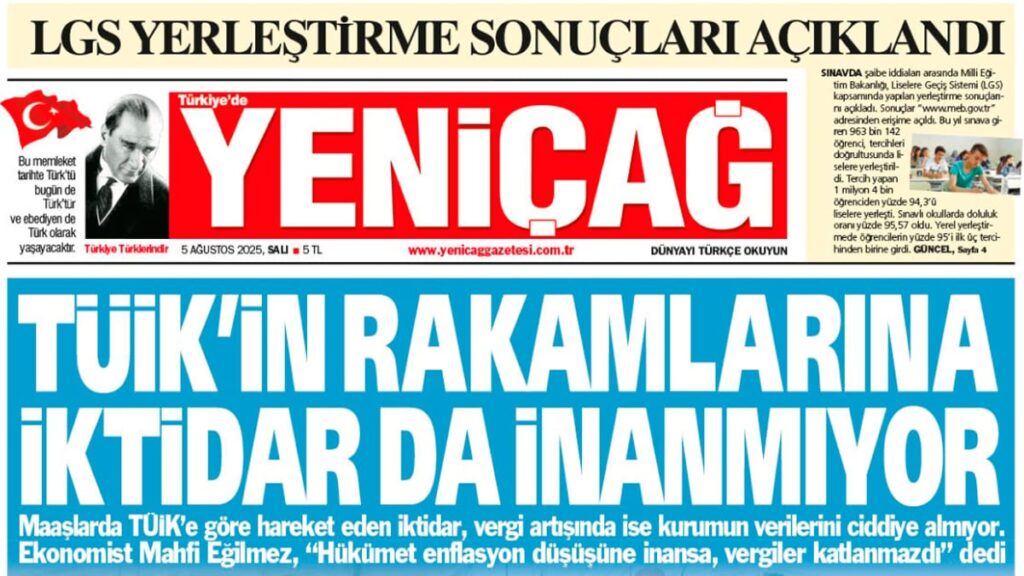 yenicag gazetesi tuikin rakamlarina iktidar da inanmiyor f8rqBqp1