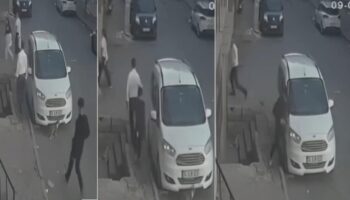 yolda yururken silahli saldiriya ugradi anbean kamerada tvNsMO2j