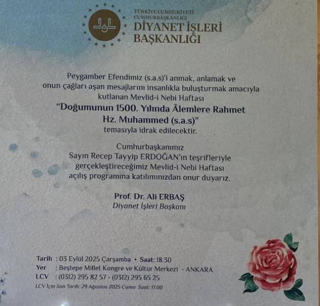 diyanet altin varakli davetiye bastirdi 1 DkPcFQfp