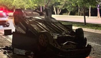 elazigda otomobil takla atti acKi2F1D