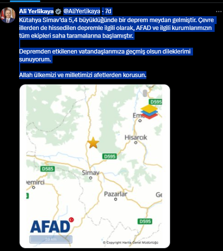 kutahyada 54luk deprem istanbul ve izmirde de hissedildi 0 1D3g4T6u
