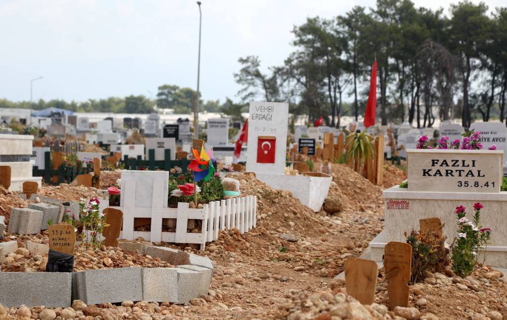 mezarligin ruzgar gulleri ve bayraklarla suslediler 3 1iVKSiXZ