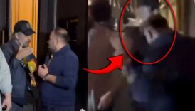 nejat islerin kufrune muhabirden kafayla yanit skandal geceden soke eden goruntu nTAVlKLR