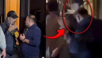 nejat islerin kufrune muhabirden kafayla yanit skandal geceden soke eden goruntu nTAVlKLR