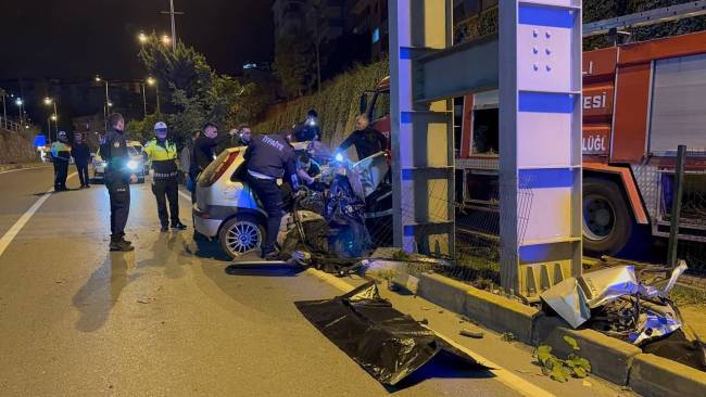 otomobil ust gecit ayagina carpti enkaza dondu 2 qeCFteHH