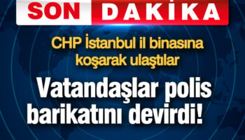 vatandaslar polis barikatini devirdi chp istanbul il binasina kosarak ulastilar C4InNWtg