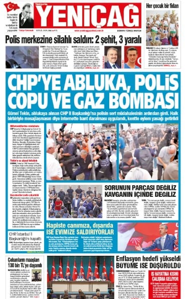 yenicag gazetesi chpye abluka polis copu ve gaz bombasi 0 m4EdkskA