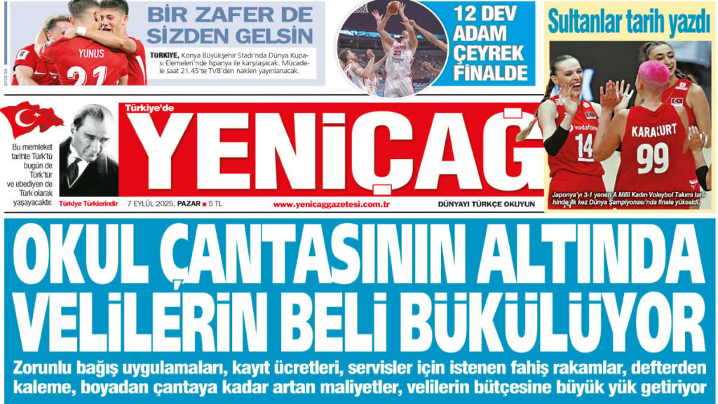 yenicag gazetesi okul cantasinin altinda velilerin beli bukuluyor RBSKVBjh