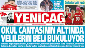 yenicag gazetesi okul cantasinin altinda velilerin beli bukuluyor RBSKVBjh