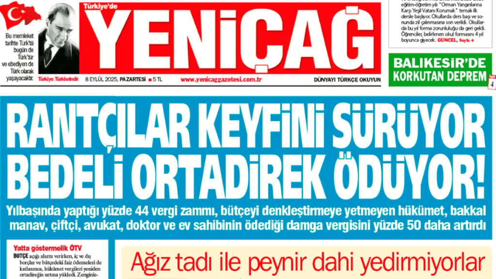yenicag gazetesi rantcilar keyfini suruyor bedeli ortadirek oduyor BjiAUeFi