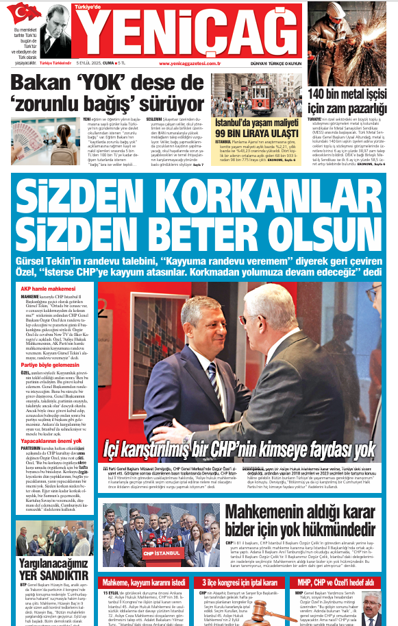 yenicag gazetesi sizden korkanlar sizden beter olsun 0 KIRmJnuI