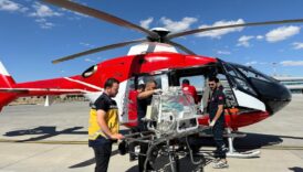 yenidogan hasta icin helikopter ambulans havalandi tqdUcFqv