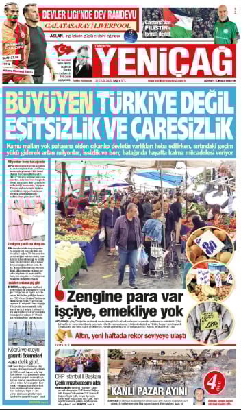 yenicag gazetesi buyuyen turkiye degil esitsizlik ve caresizlik 0 vQJSFIEA