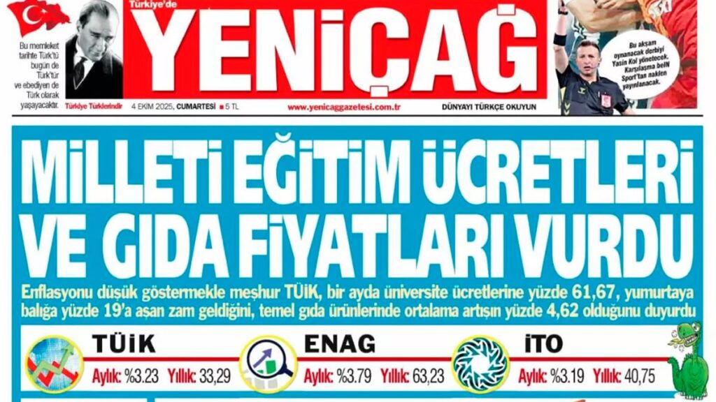 yenicag gazetesi milleti egitim ucretleri ve gida fiyatlari vurdu S5RFAUNu