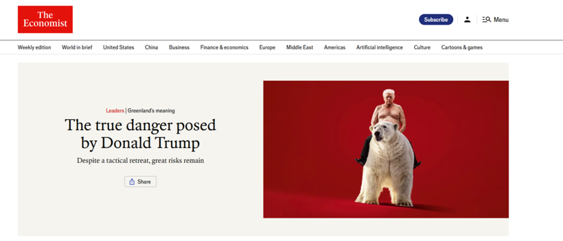 the economist dergisi trumpi boyle tasvir etti iste gronland krizi ile ortaya cikan buyuk w9C422hu