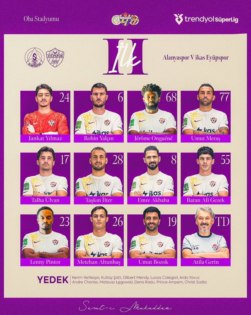 alanyaspor eyupspor macinda ilk 11ler belli oldu iste detaylar 5 S8r8XjUk
